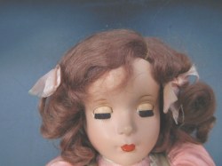 14 inch unmarked girl pink face